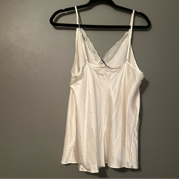 NWT Etam Sz XL Womens Lace Milky 100% Silk Camisole Pajama Lounge Intimates $69! - Picture 13 of 13